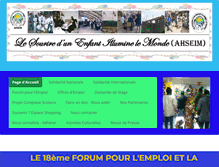 Tablet Screenshot of lesouriredunenfant.org